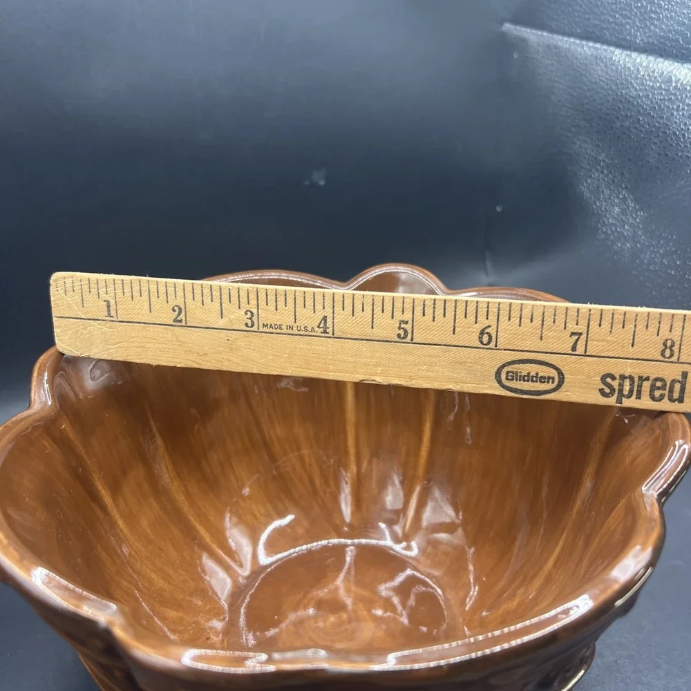 Celebrating Home Stoneware Collection Medium Bowl Brown Glaze Venetian Spice